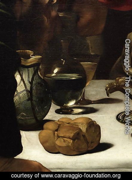 The Supper at Emmaus, 1601 (detail-3)