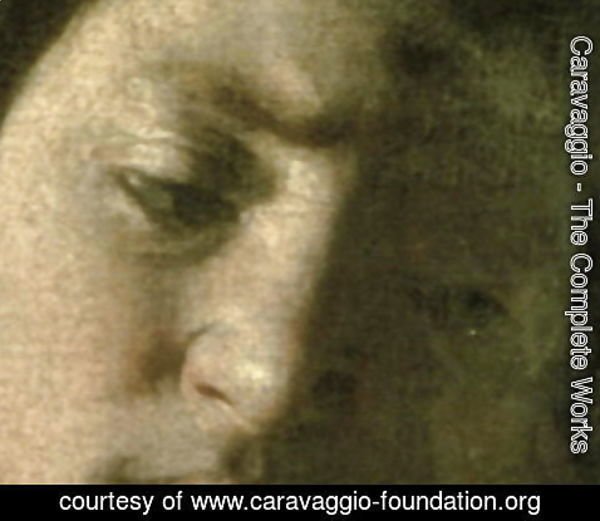 Caravaggio - David with the Head of Goliath, 1606 (detail)