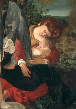 Caravaggio - Rest during the flight into Egypt (detail-5)