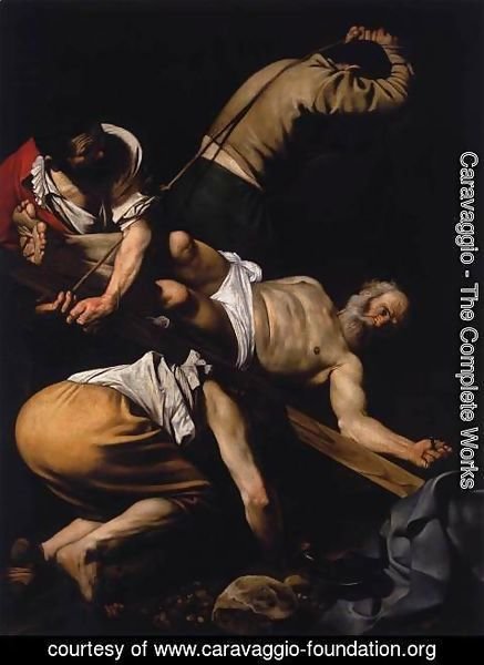 Caravaggio - The Crucifixion of St. Peter, 1600-01