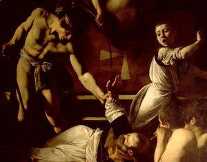 Caravaggio - The Martyrdom of St. Matthew (detail) 1599-1600