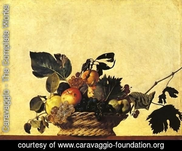 Caravaggio - Still Life with a Basket of Fruit