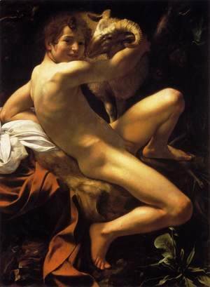 Caravaggio - St. John the Baptist (Youth with Ram)