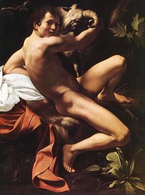 Caravaggio - St. John the Baptist (Youth with Ram) 2