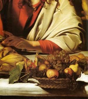 Caravaggio - Supper at Emmaus (detail)