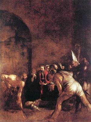 Caravaggio - Burial of St Lucy
