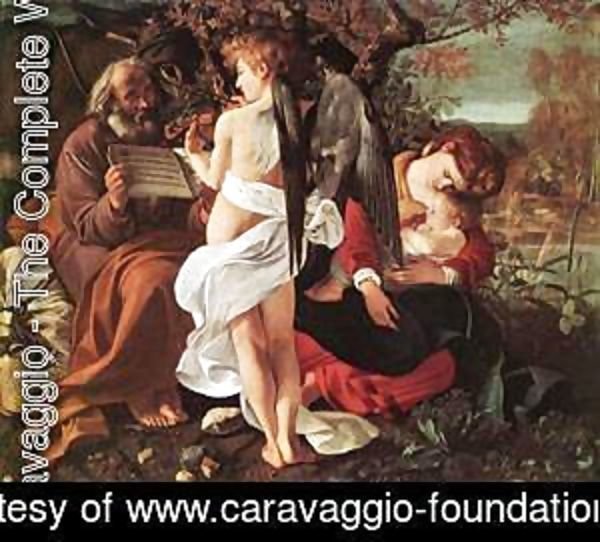 Caravaggio - Rest on Flight to Egypt