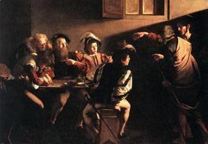 Caravaggio - The Calling of Saint Matthew 3