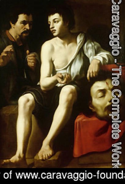 Caravaggio - David and Goliath with a double-portrait of Caravaggio