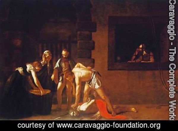 Caravaggio - The Beheading of John the Baptist, for the oratory of the Cathedral of San Giovanni dei Cavalieri in Valletta