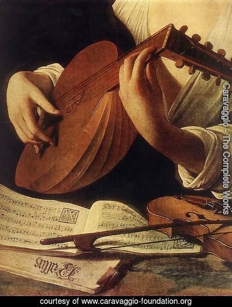 Lute Player (detail) c. 1596