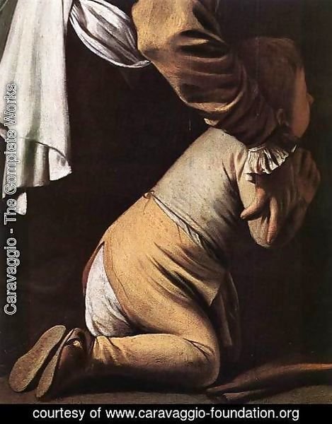 Caravaggio - Madonna del Rosario (detail 1) 1607