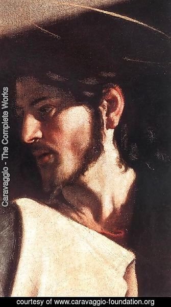 Caravaggio - The Calling of Saint Matthew (detail 7) 1599-1600