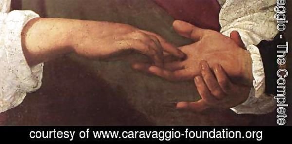 Caravaggio - The Fortune Teller (detail 1) 1596-97