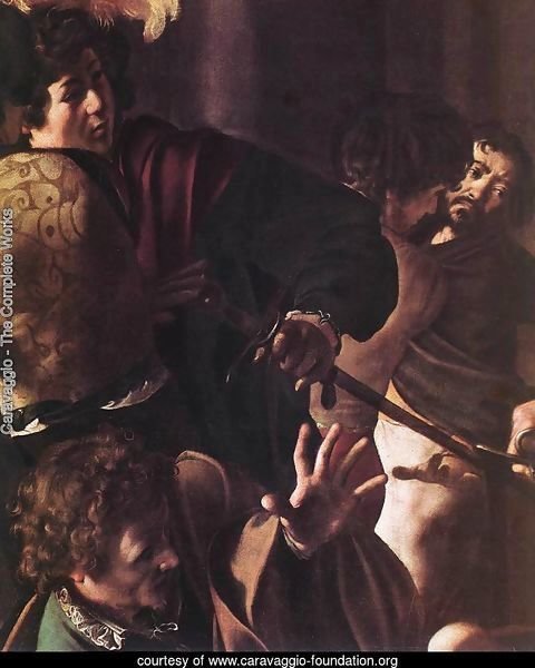 The Martyrdom of St Matthew (detail 1) 1599-1600