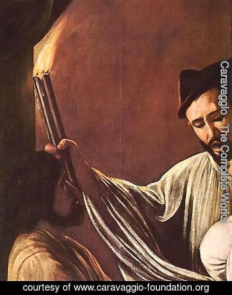 Caravaggio - The Seven Acts of Mercy (detail 1) 1607