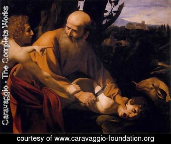 Caravaggio - Sacrifice of Isaac (Sacrificio di Isacco)