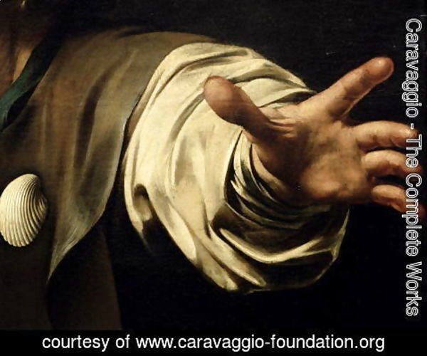Caravaggio - The Supper at Emmaus, 1601 (detail)