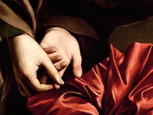 Caravaggio - The Conversion of the Magdalen, 1597-98 (detail)