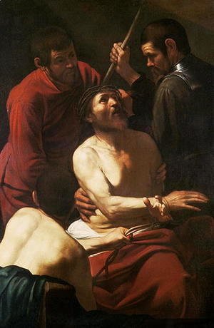 Caravaggio - Christ Crowned by Thorns, c.1602