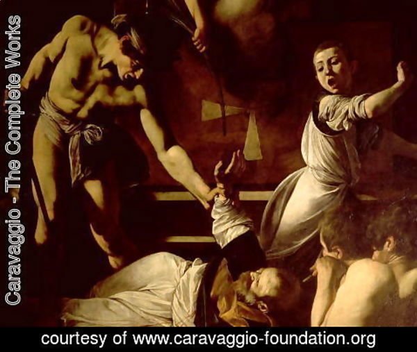 Caravaggio - The Martyrdom of St. Matthew (detail) 1599-1600