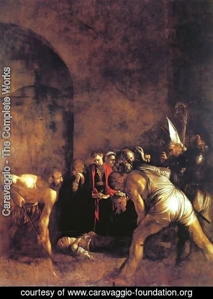 Caravaggio - The Burial of St. Lucy