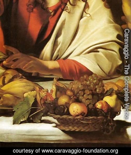 Caravaggio - Supper at Emmaus (detail)