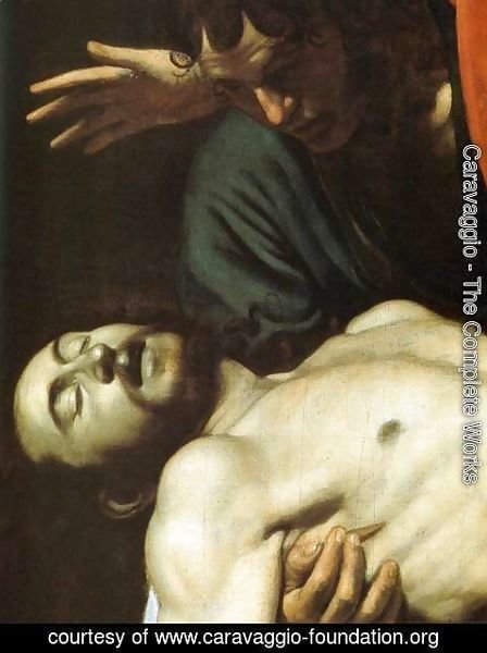 Caravaggio - The Entombment (detail)