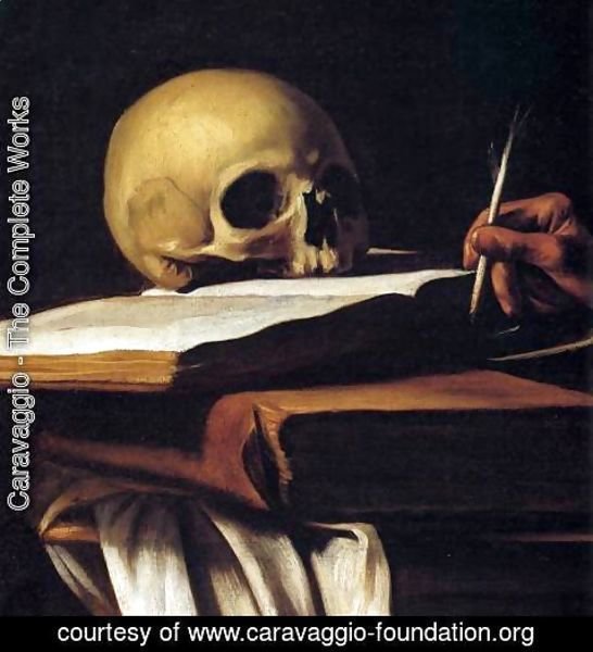 Caravaggio - St Jerome (detail)