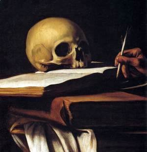 Caravaggio - St Jerome (detail)