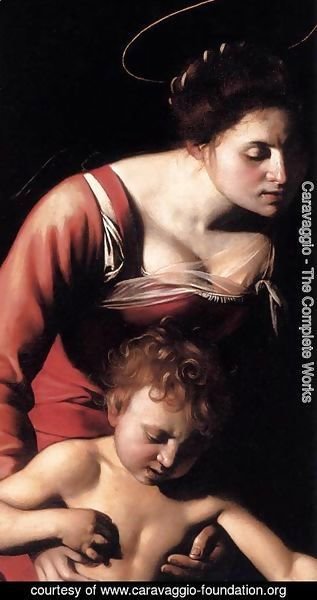 Caravaggio - Madonna Palafrenieri (detail)