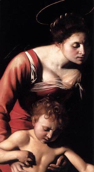 Caravaggio - Madonna Palafrenieri (detail)