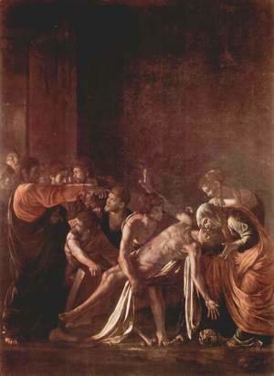Caravaggio - The Raising of Lazarus 2