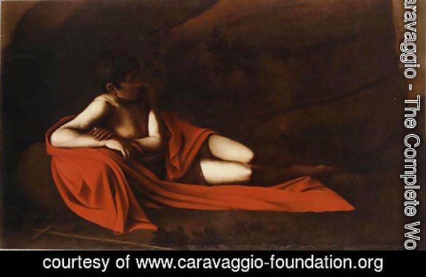 Caravaggio - John the Baptist (Reclining Baptist)