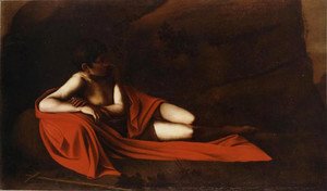 Caravaggio - John the Baptist (Reclining Baptist)