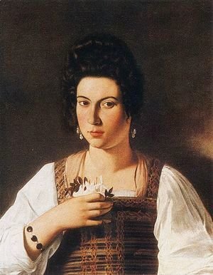 Caravaggio - Portrait of a Courtesan