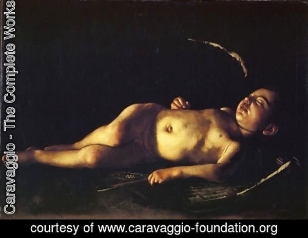 Caravaggio - Sleeping Cupid 1608