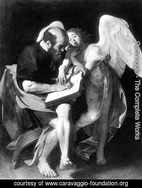 Caravaggio - St. Matthew and the Angel 1602