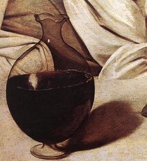 Caravaggio - Bacchus (detail 2) c. 1596