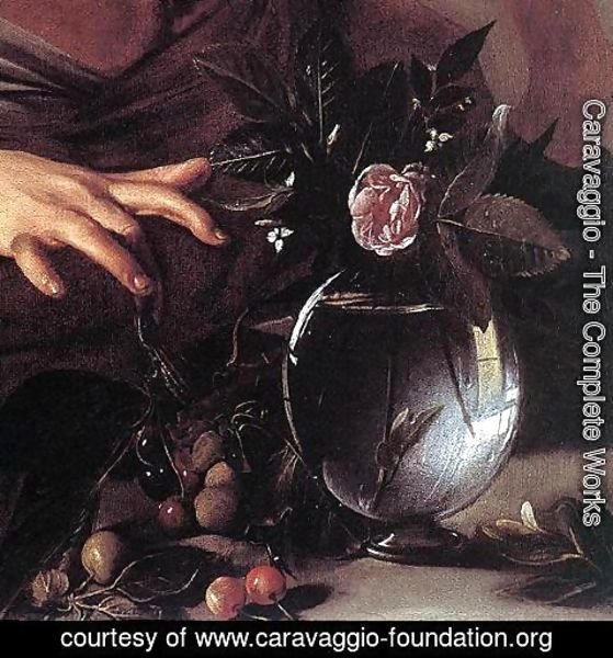 Caravaggio - Boy Bitten by a Lizard (detail) c. 1594