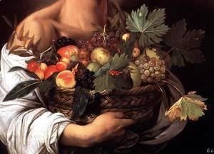 Caravaggio - Boy with a Basket of Fruit (detail) c. 1593