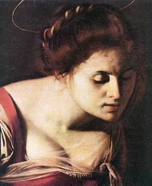 Caravaggio - Madonna Palafrenieri (detail) 1606