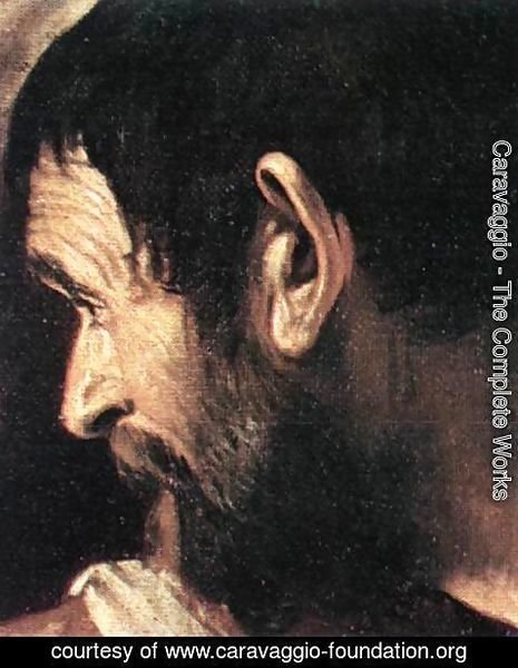 Caravaggio - Supper at Emmaus (detail 2) 1606