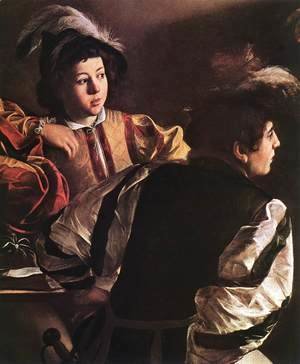 Caravaggio - The Calling of Saint Matthew (detail 2) 1599-1600