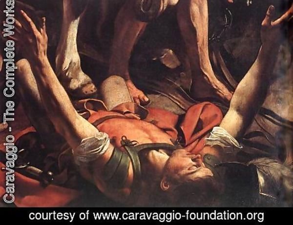 Caravaggio - The Conversion on the Way to Damascus (detail) 1600