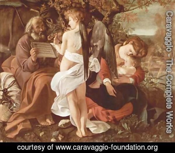Caravaggio - Rest on the Flight into Egypt (Riposto durante la fuga in Egitto)